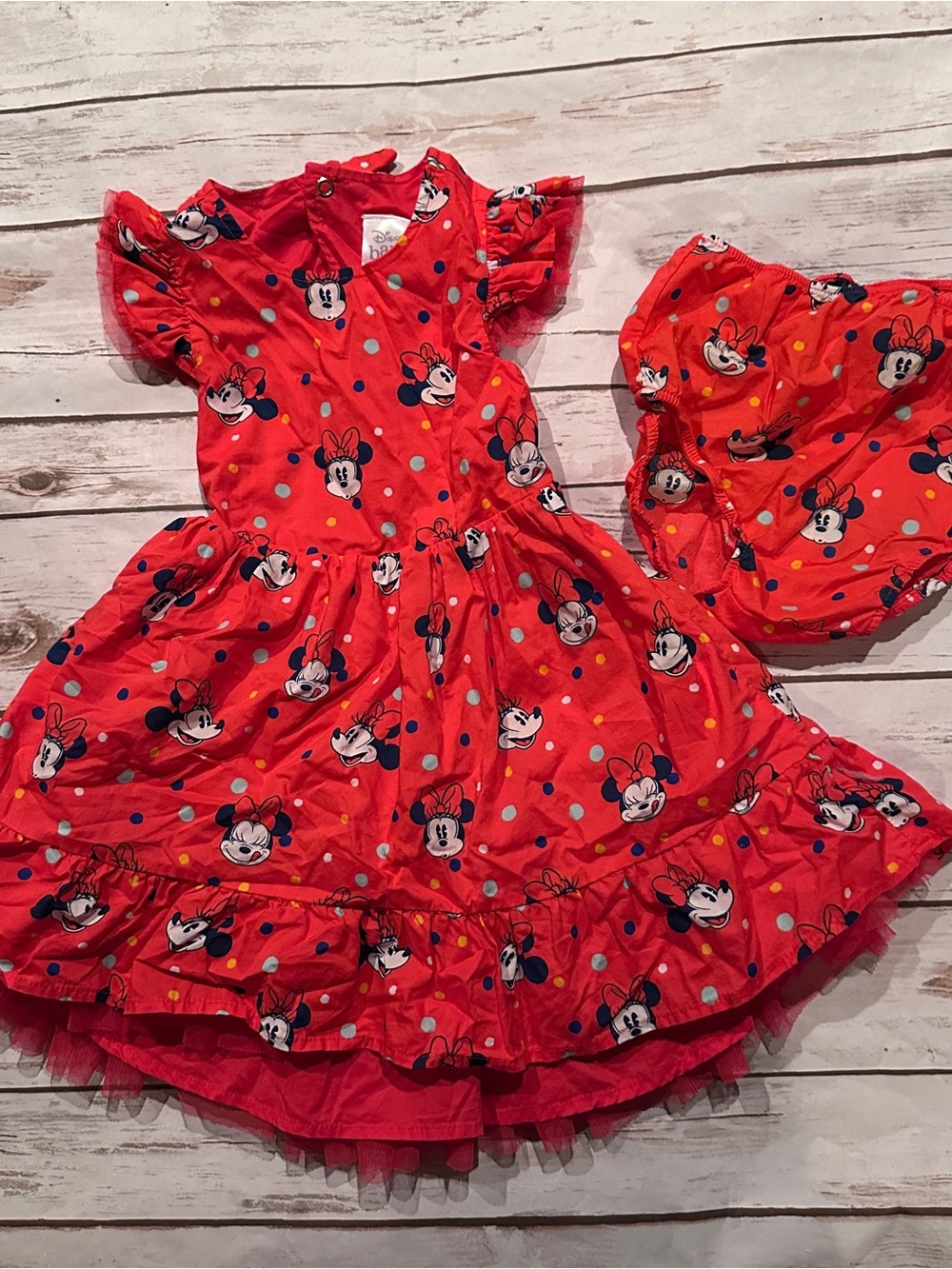 Disney Baby Minnie Mouse red dress